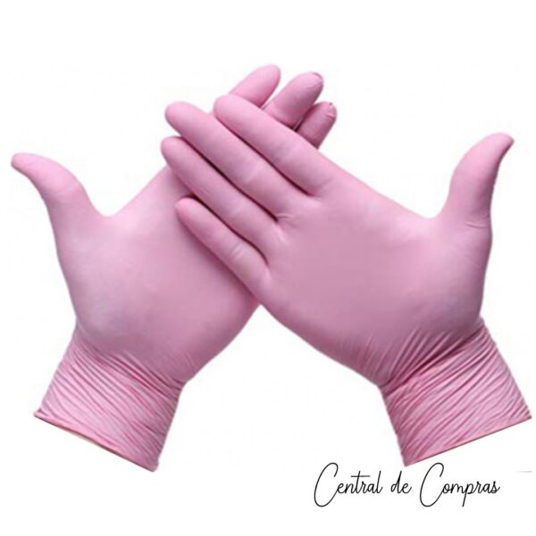 Guante Nitrilo Rosa