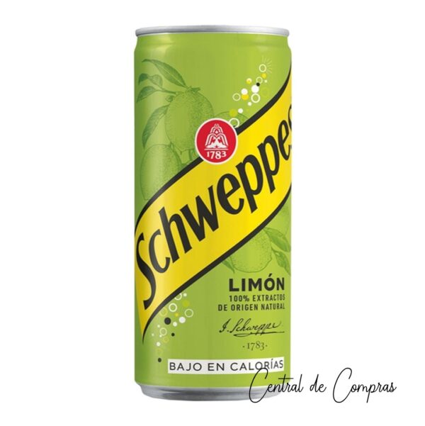 Lata Schweppes Limón