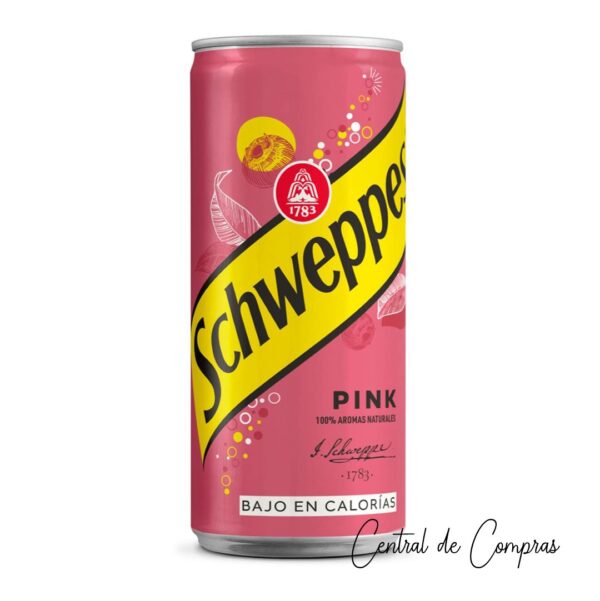 Lata Schweppes Pink